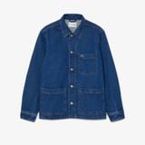 Áo Khoác Lacoste Nam Dáng Rộng Chất Liệu Cotton Denim