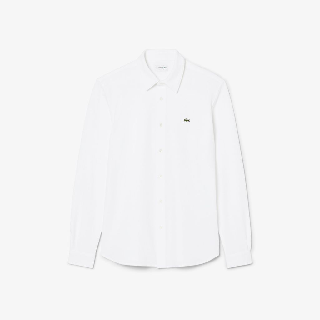 Áo Sơ Mi Lacoste Nam Ôm Dáng Chất Liệu Petit Piqué