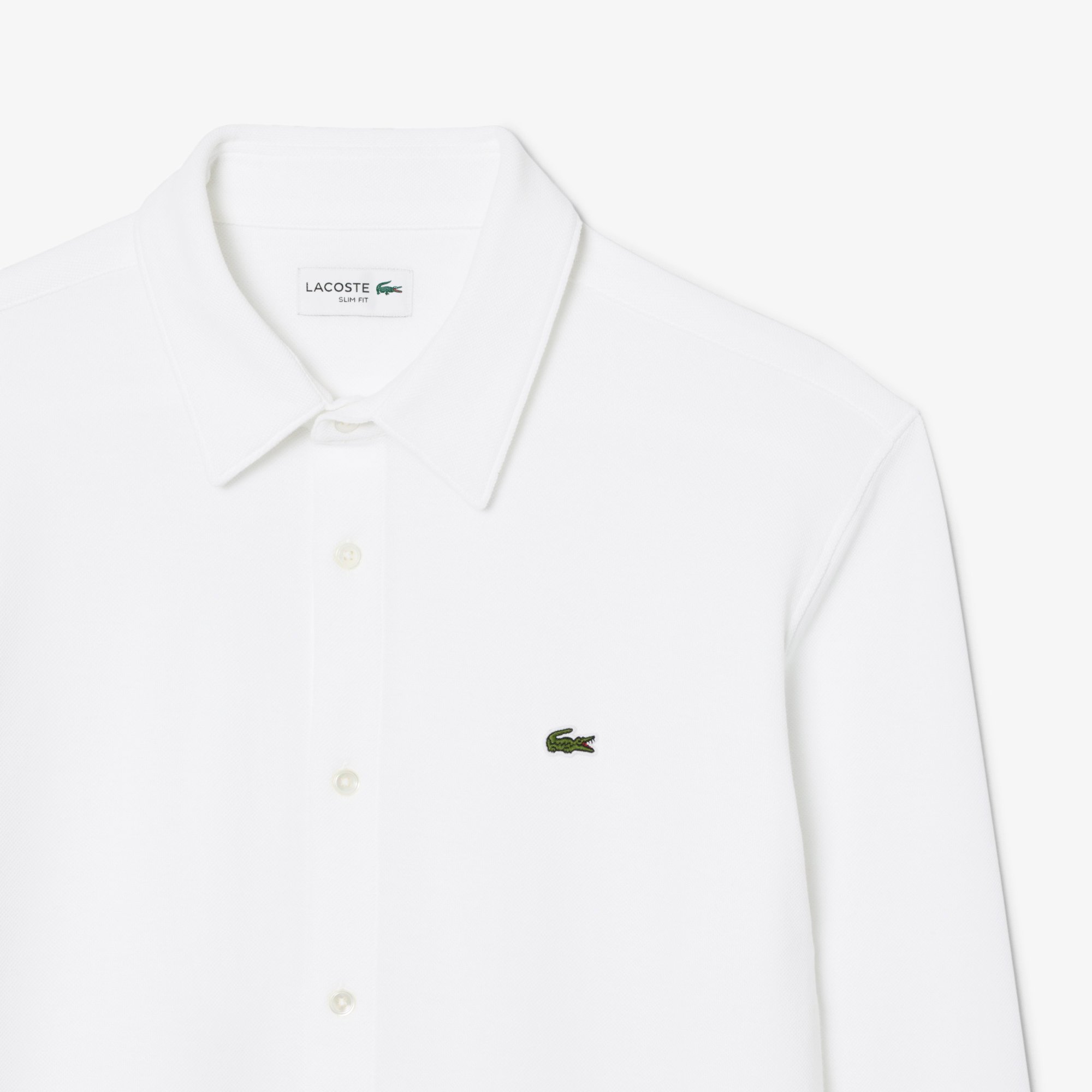 Áo Sơ Mi Lacoste Nam Ôm Dáng Chất Liệu Petit Piqué