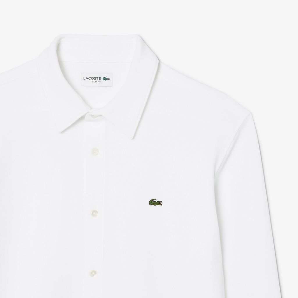 Áo Sơ Mi Lacoste Nam Ôm Dáng Chất Liệu Petit Piqué