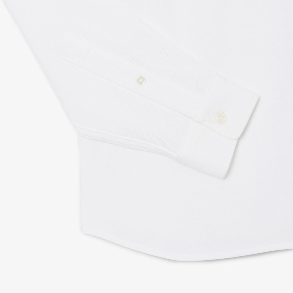 Áo Sơ Mi Lacoste Nam Ôm Dáng Chất Liệu Petit Piqué