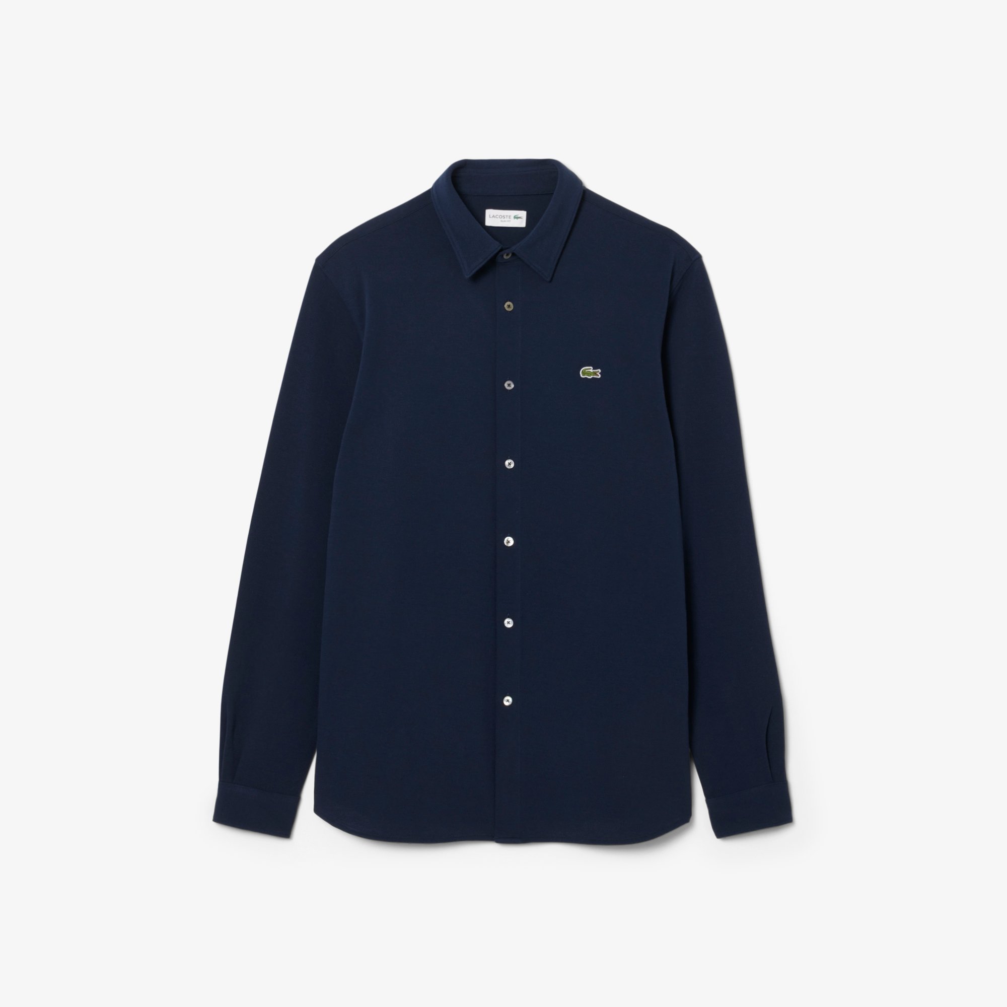 Áo Sơ Mi Lacoste Nam Ôm Dáng Chất Liệu Petit Piqué