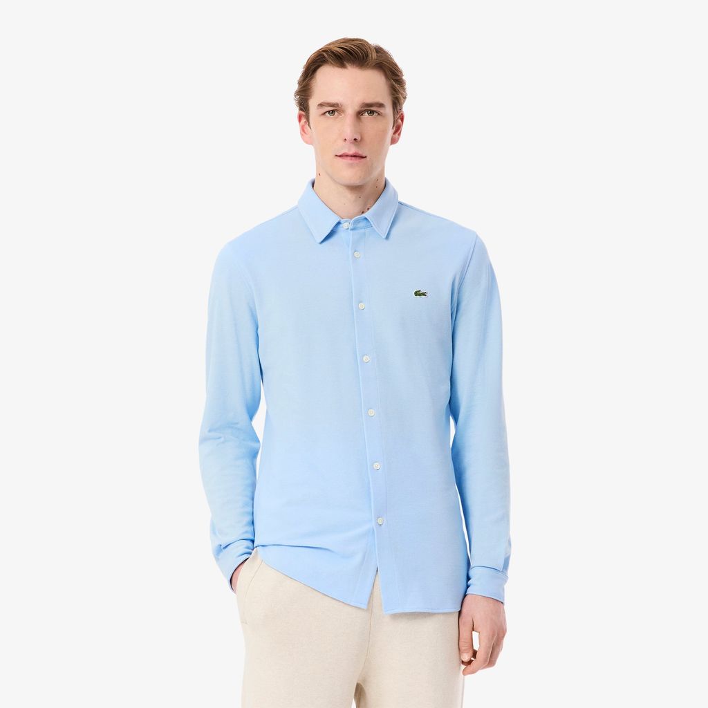 Áo Sơ Mi Lacoste Nam Ôm Dáng Chất Liệu Petit Piqué