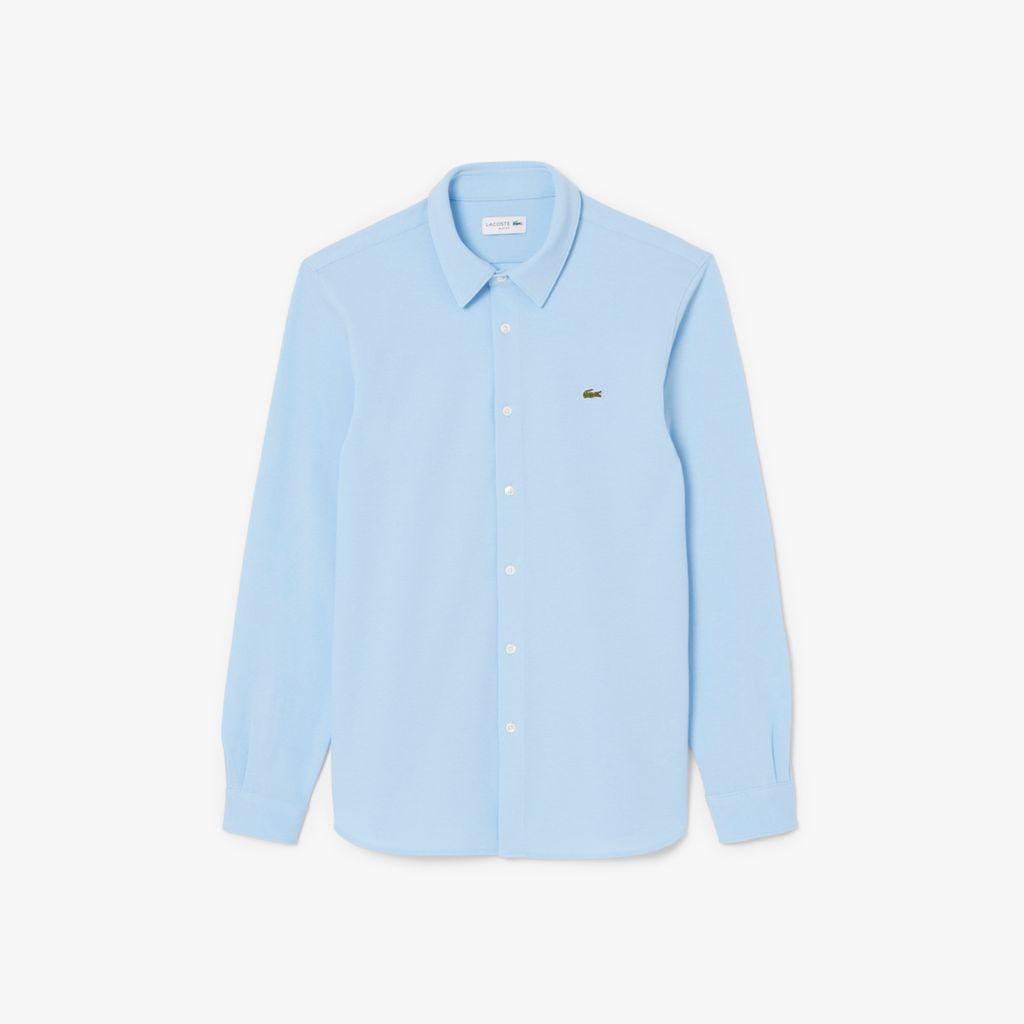 Áo Sơ Mi Lacoste Nam Ôm Dáng Chất Liệu Petit Piqué