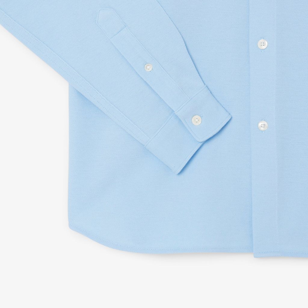 Áo Sơ Mi Lacoste Nam Ôm Dáng Chất Liệu Petit Piqué