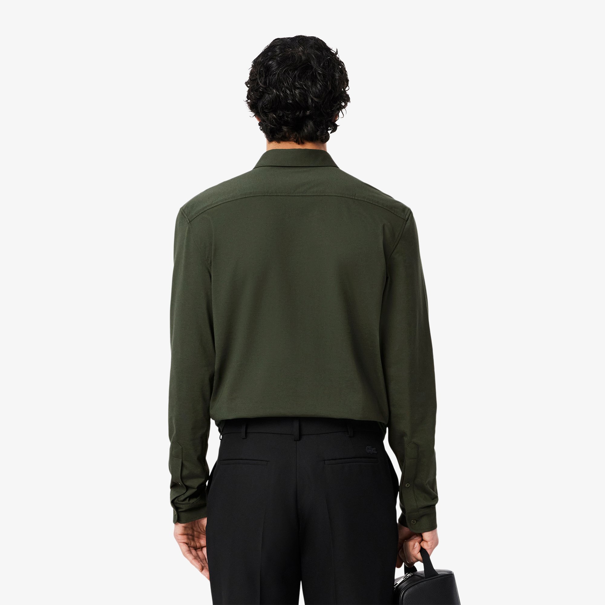 Áo Sơ Mi Lacoste Nam Dáng Suông Chất Liệu Cotton