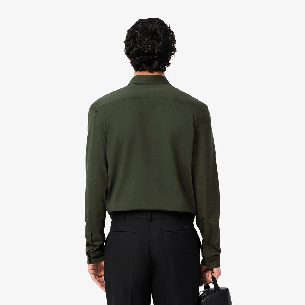 Áo Sơ Mi Lacoste Nam Dáng Suông Chất Liệu Cotton