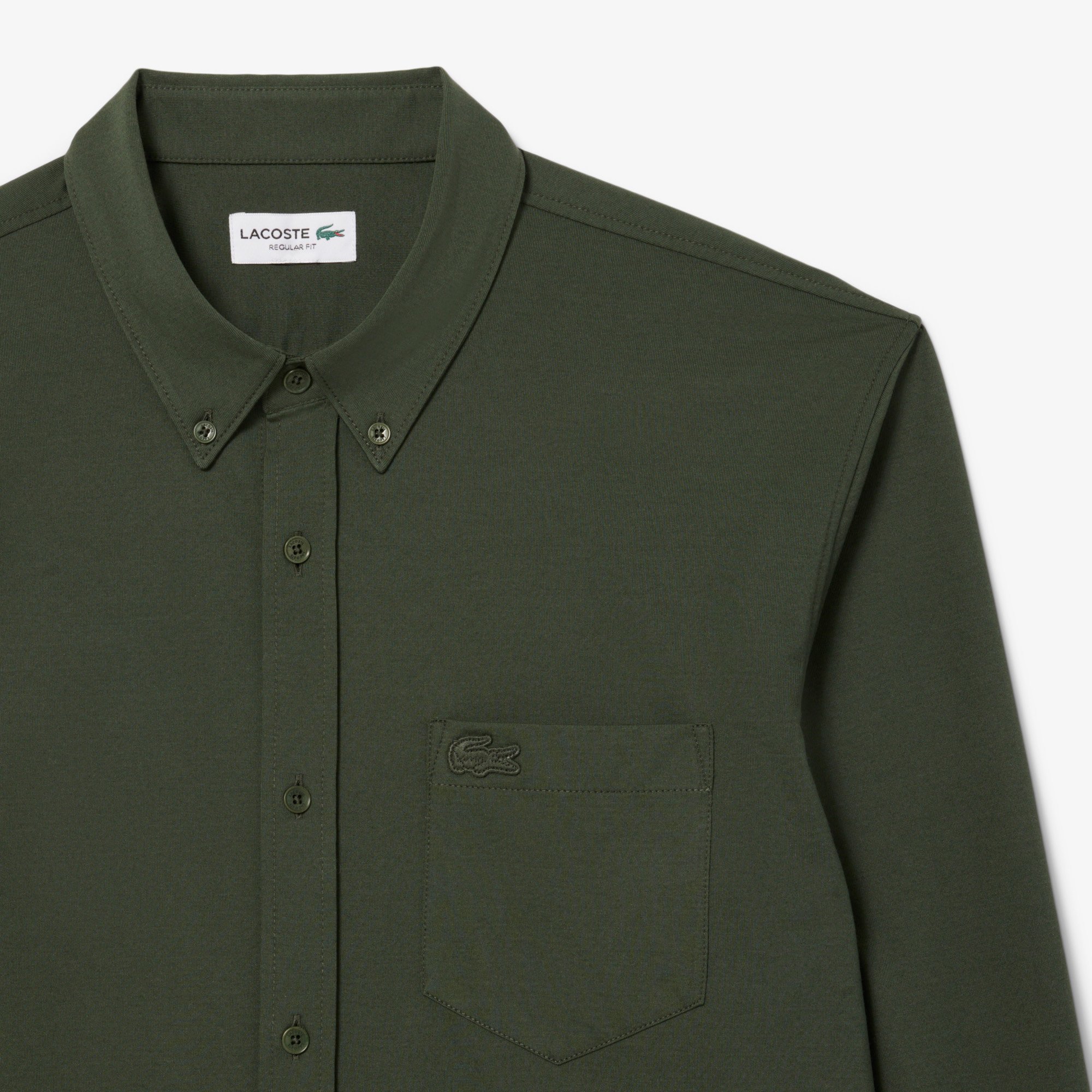 Áo Sơ Mi Lacoste Nam Dáng Suông Chất Liệu Cotton