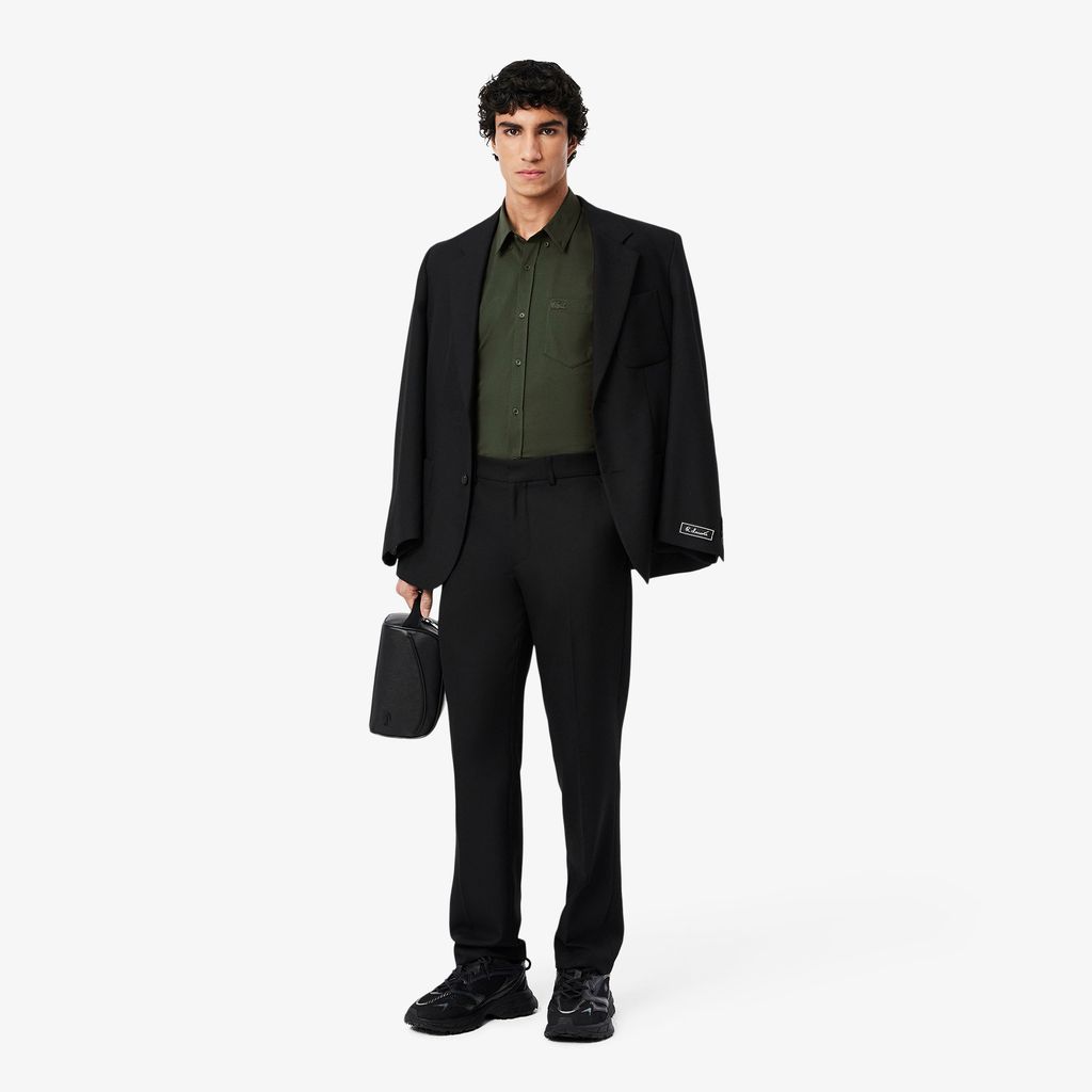 Áo Sơ Mi Lacoste Nam Dáng Suông Chất Liệu Cotton