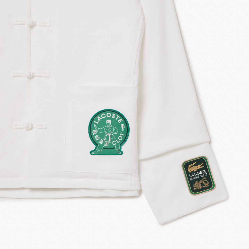 Áo Sơ Mi Lacoste Nam Lacoste x Clot Dáng Dài Nhiều Logo Thương Hiệu