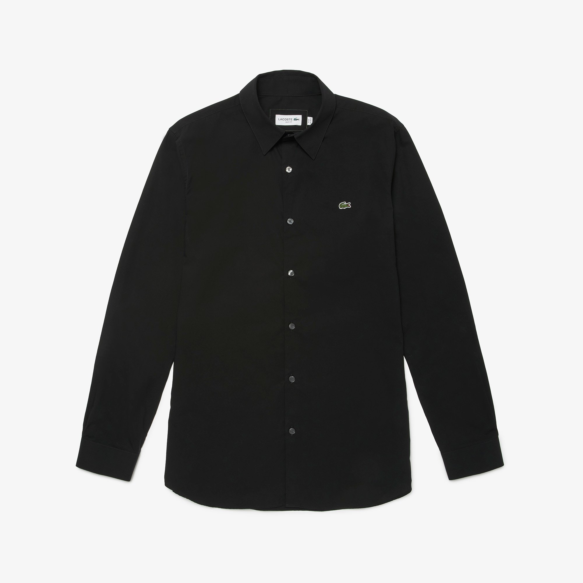 Áo Sơ Mi Lacoste Nam Ôm Dáng Chất Liệu Poplin Co Giãn