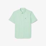 Áo Sơ Mi Lacoste Nam Gingham Dáng Suông Tay Ngắn