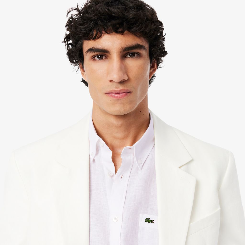 Áo Sơ Mi Lacoste Nam Tay Ngắn Chất Liệu Linen