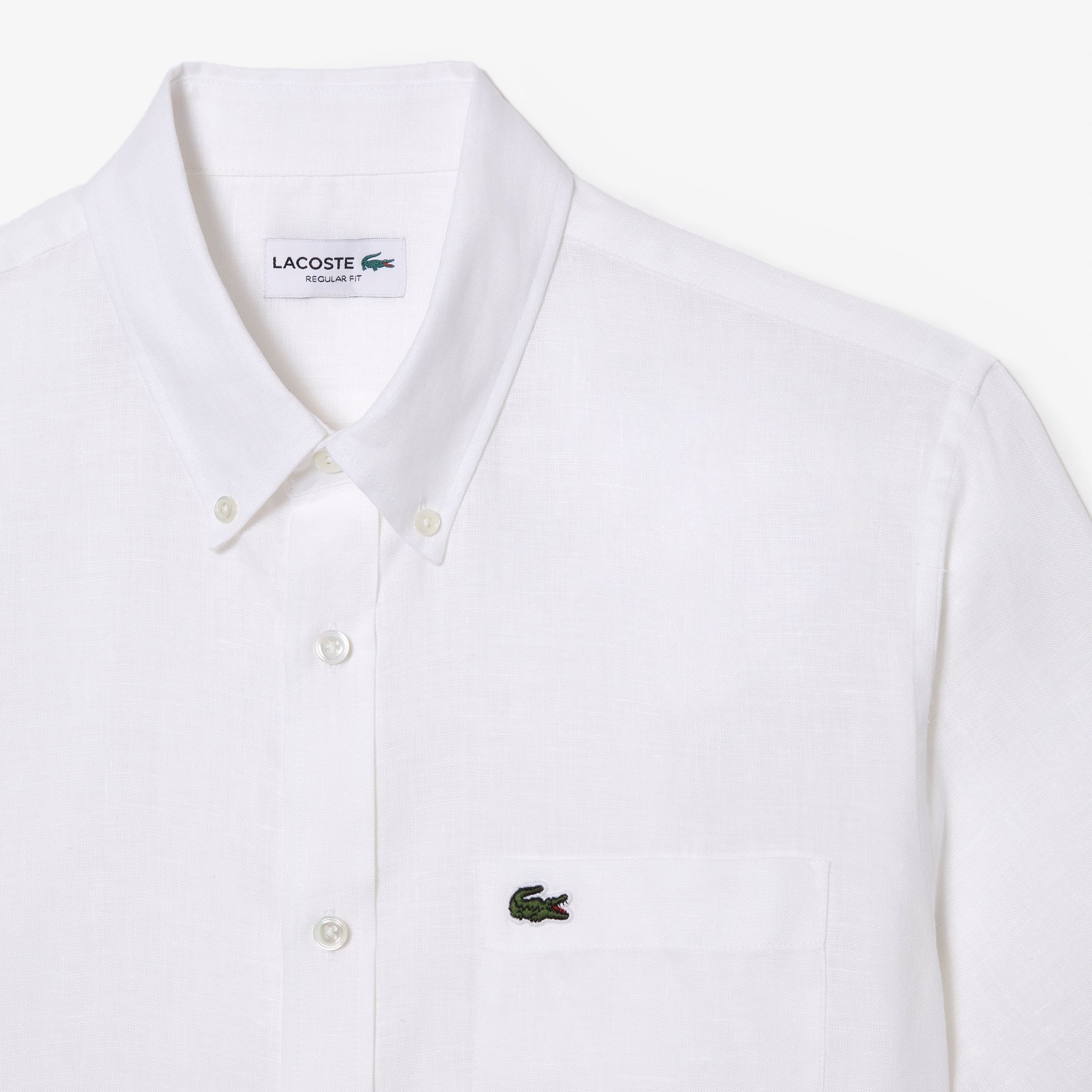 Áo Sơ Mi Lacoste Nam Tay Ngắn Chất Liệu Linen