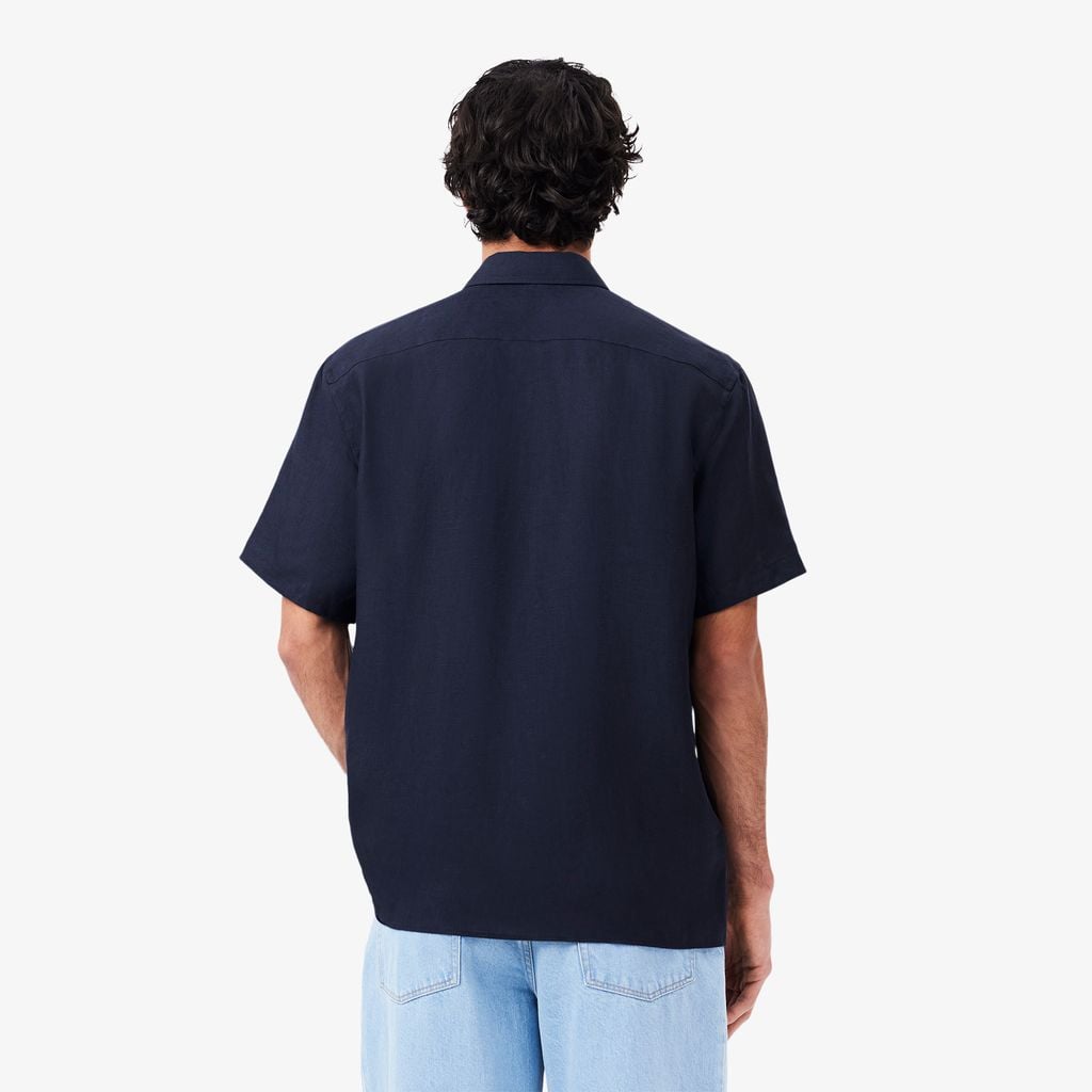 Áo Sơ Mi Lacoste Nam Tay Ngắn Chất Liệu Linen