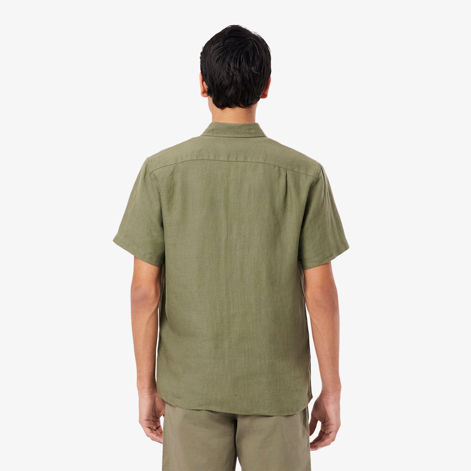 Áo Sơ Mi Lacoste Nam Tay Ngắn Chất Liệu Linen