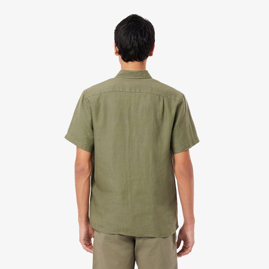 Áo Sơ Mi Lacoste Nam Tay Ngắn Chất Liệu Linen