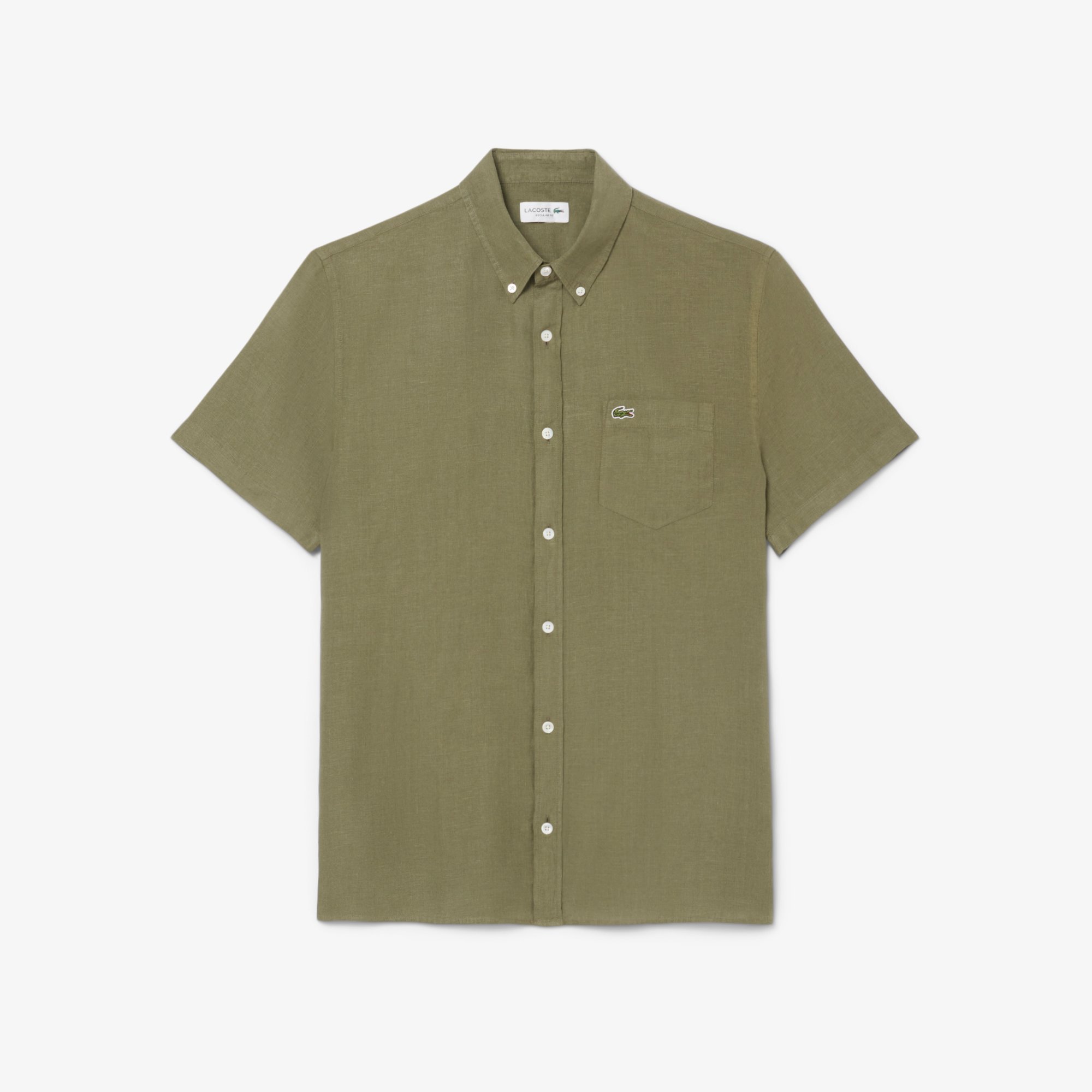 Áo Sơ Mi Lacoste Nam Tay Ngắn Chất Liệu Linen