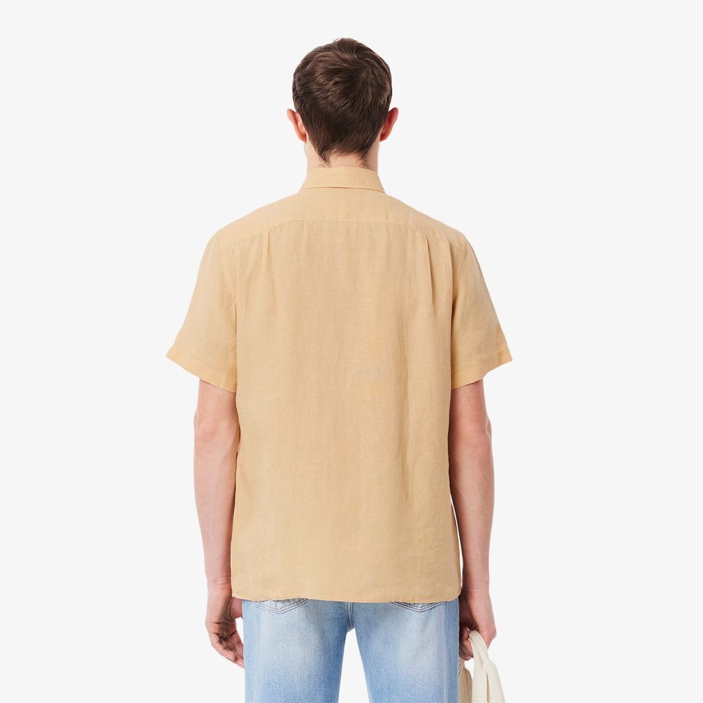 Áo Sơ Mi Lacoste Nam Tay Ngắn Chất Liệu Linen