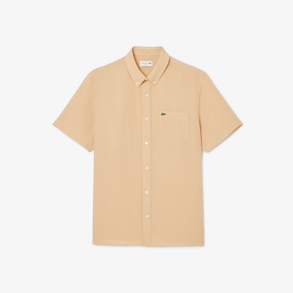 Áo Sơ Mi Lacoste Nam Tay Ngắn Chất Liệu Linen