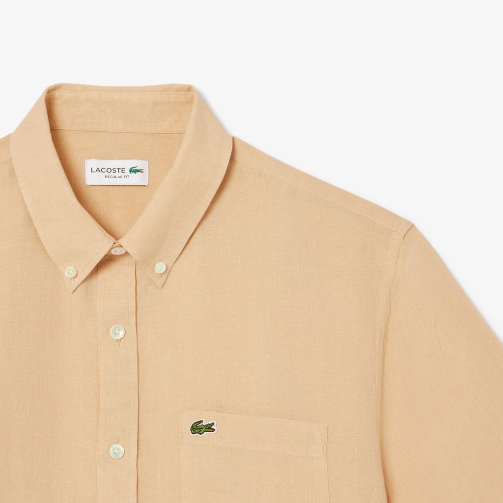 Áo Sơ Mi Lacoste Nam Tay Ngắn Chất Liệu Linen