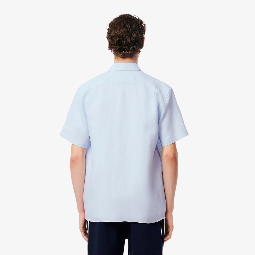 Áo Sơ Mi Lacoste Nam Tay Ngắn Chất Liệu Linen