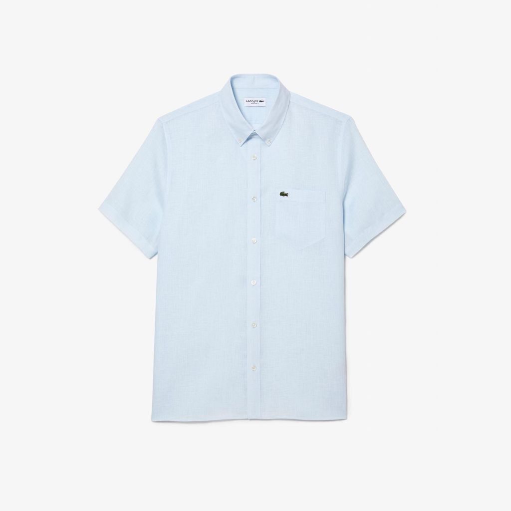 Áo Sơ Mi Lacoste Nam Tay Ngắn Chất Liệu Linen