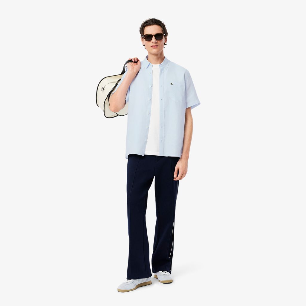 Áo Sơ Mi Lacoste Nam Tay Ngắn Chất Liệu Linen
