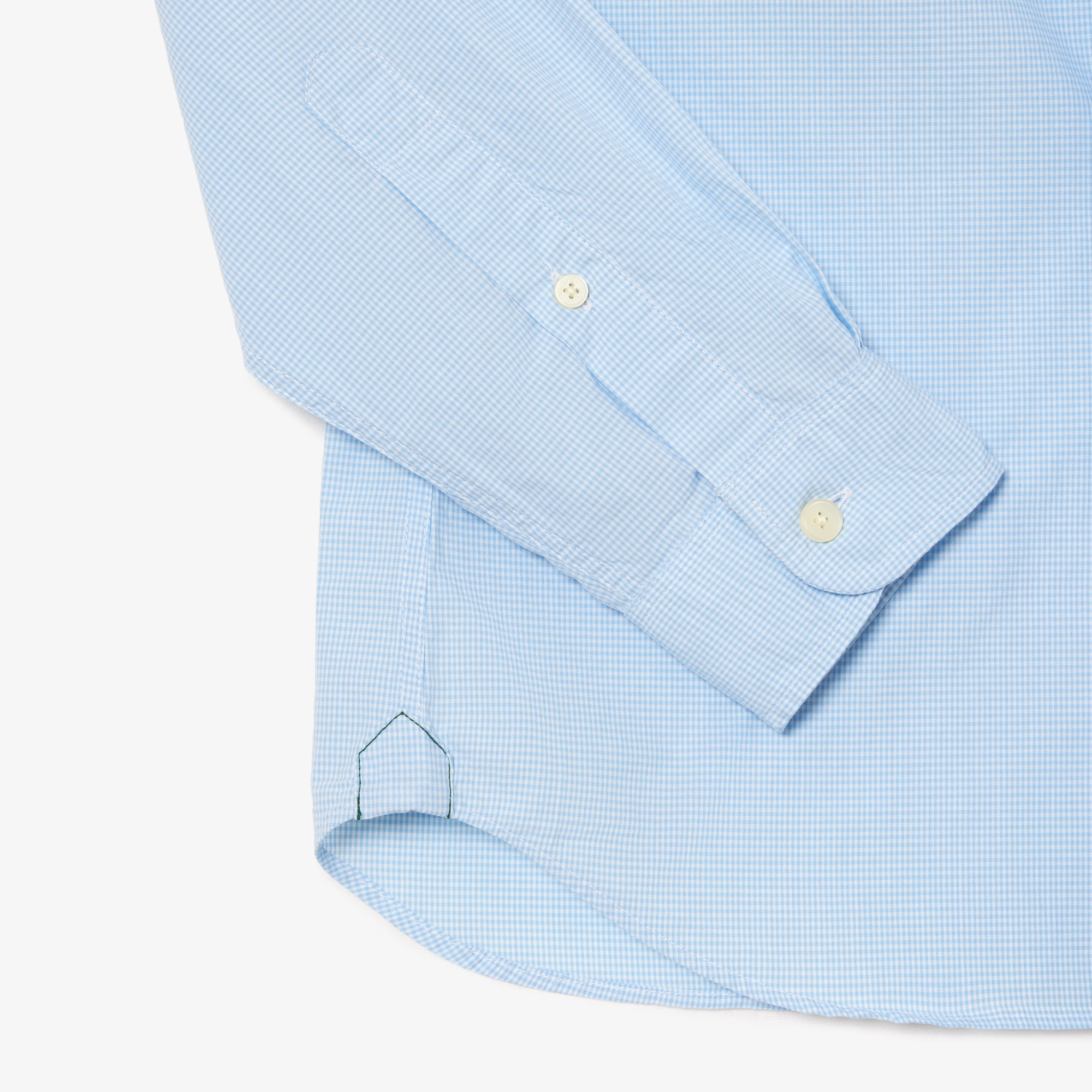 Áo Sơ Mi Lacoste Nam Gingham Dáng Suông Chất Liệu Poplin