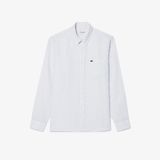 Áo Sơ Mi Lacoste Nam Dáng Suông Chất Liệu Linen Hoạ Tiết Sọc