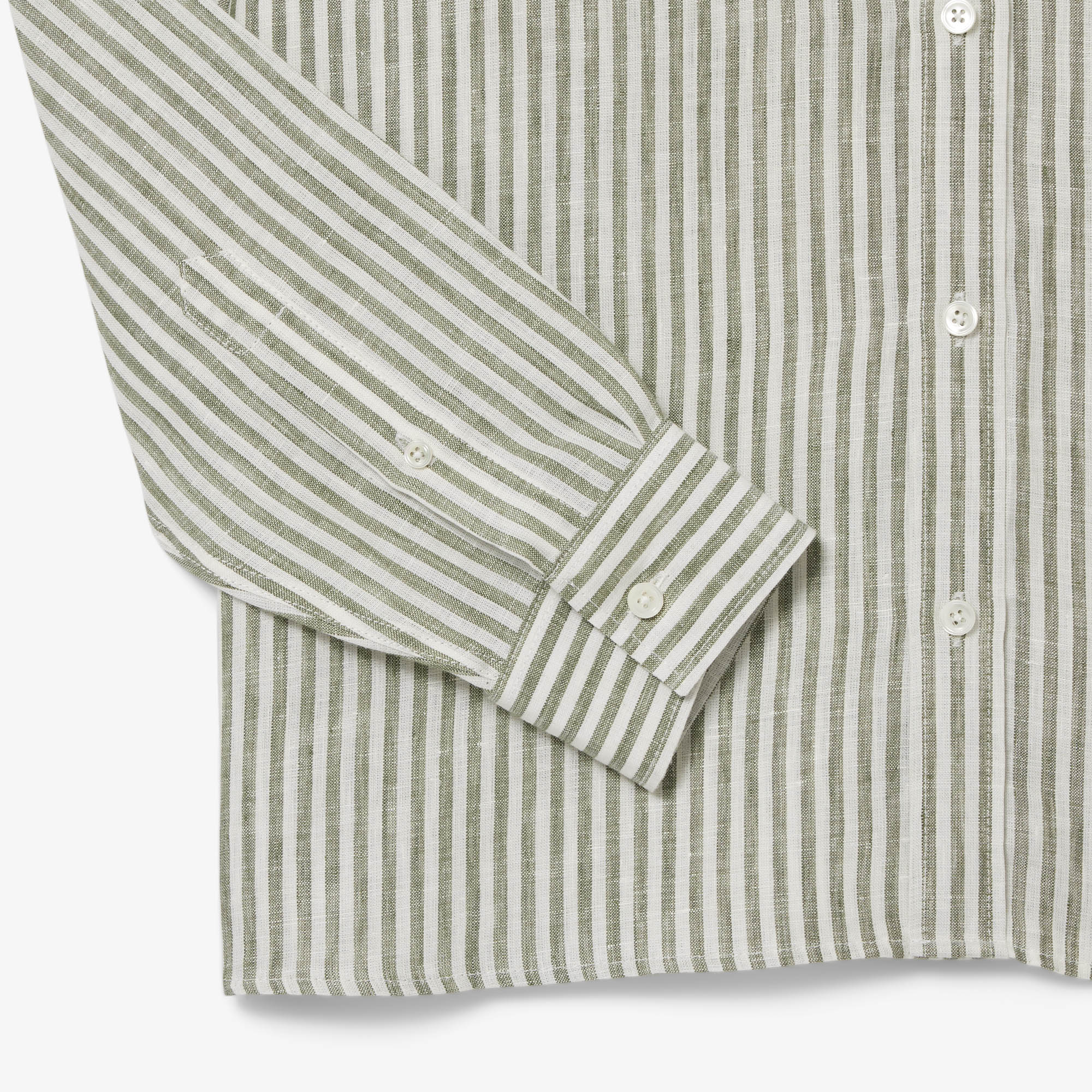 Áo Sơ Mi Lacoste Nam Dáng Suông Chất Liệu Linen Hoạ Tiết Sọc