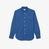 Áo Sơ Mi Lacoste Nam Dáng Suông Chất Liệu Denim