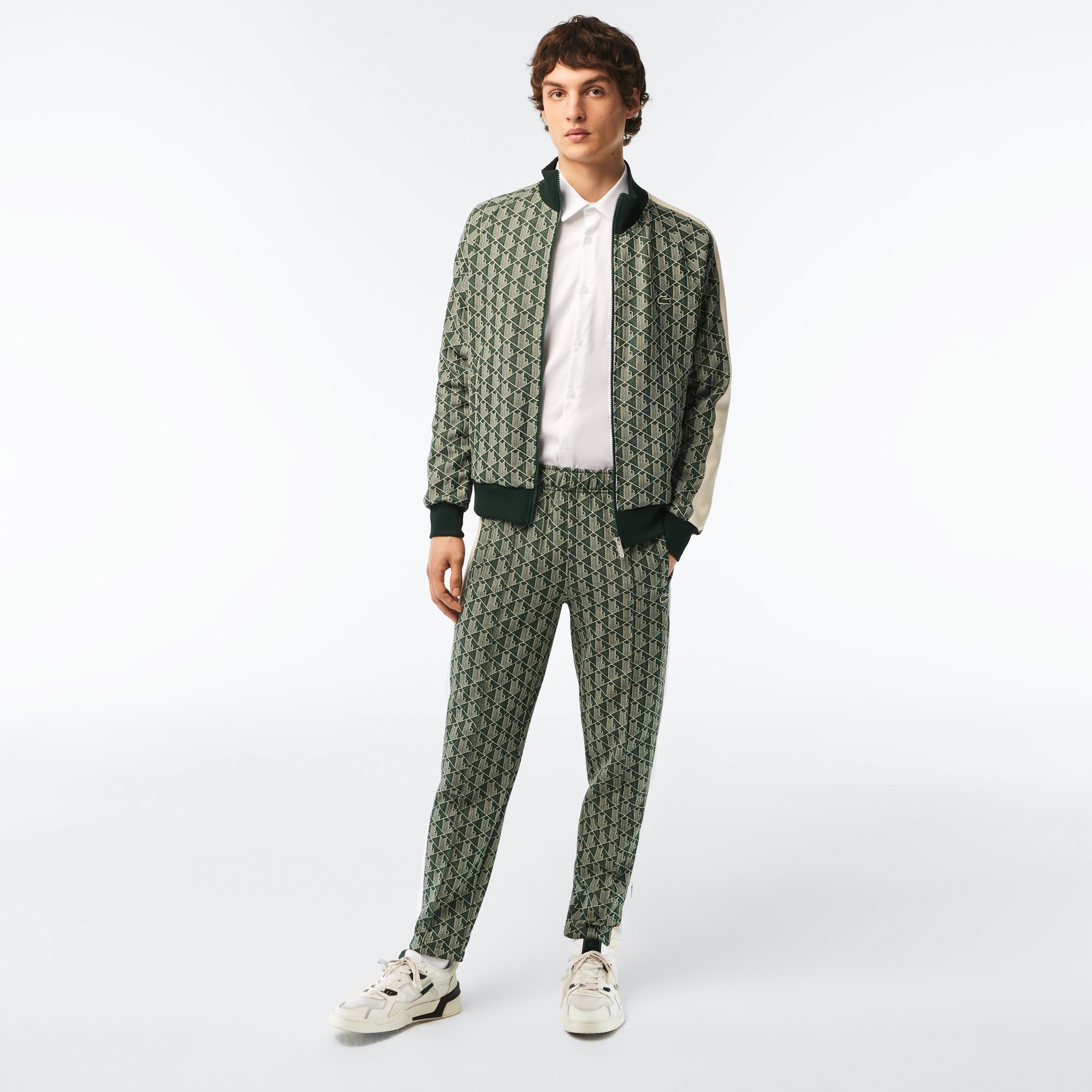Áo Sơ Mi Lacoste Nam Dáng Suông Chất Liệu Poplin