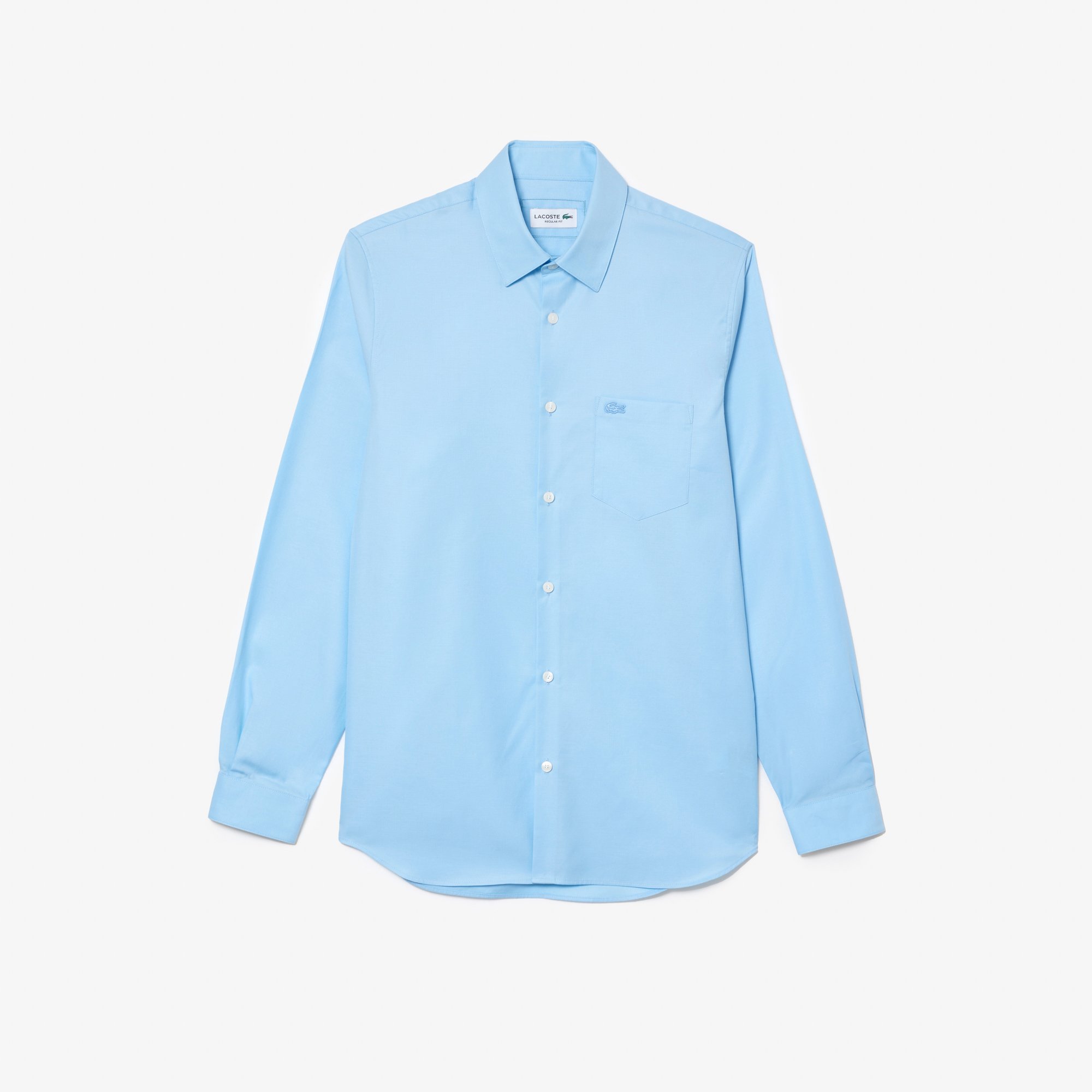 Áo Sơ Mi Lacoste Nam Dáng Suông Chất Liệu Poplin
