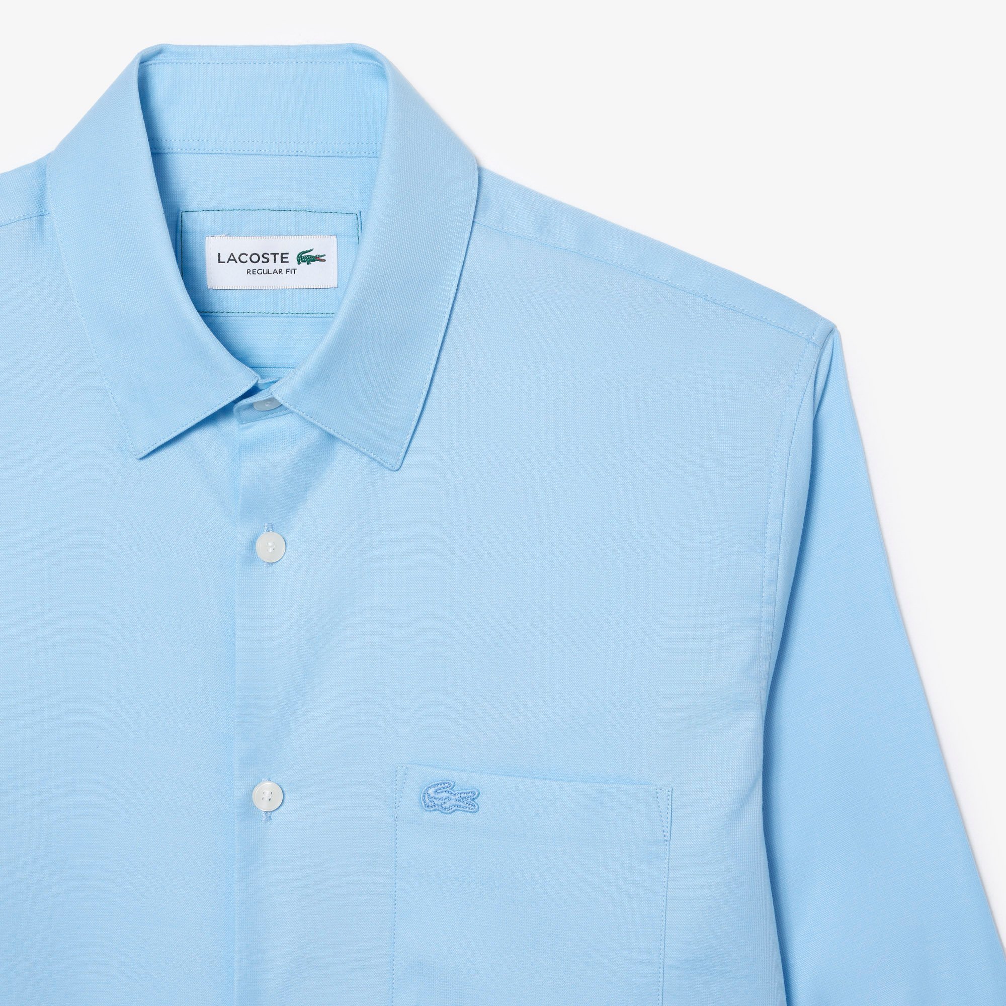 Áo Sơ Mi Lacoste Nam Dáng Suông Chất Liệu Poplin