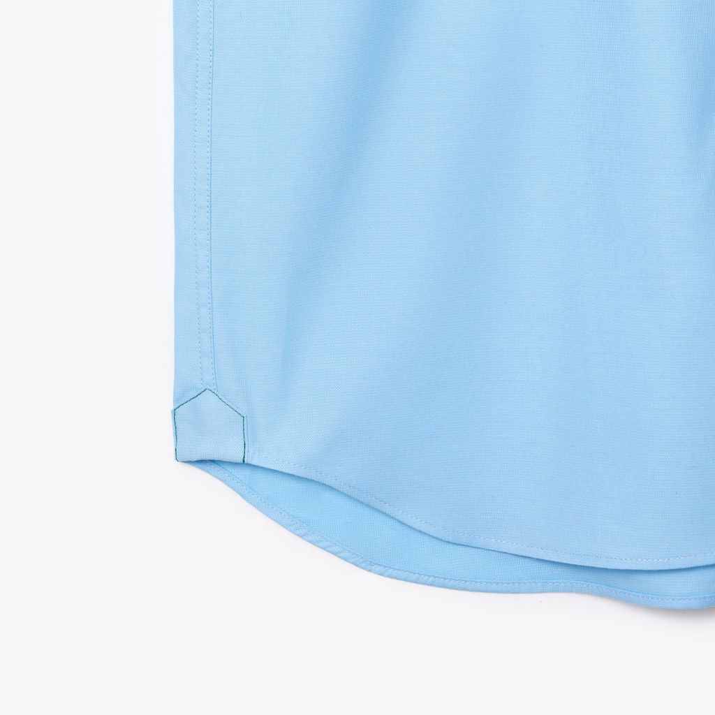 Áo Sơ Mi Lacoste Nam Dáng Suông Chất Liệu Poplin
