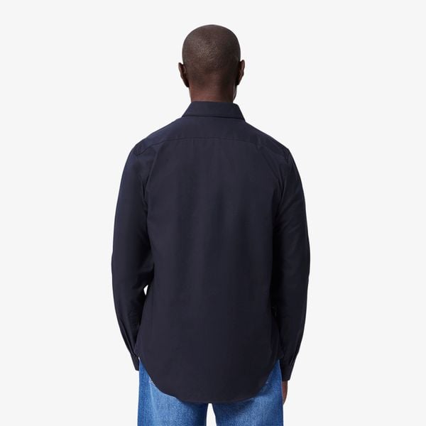 Áo Sơ Mi Lacoste Nam Dáng Suông Chất Liệu Poplin