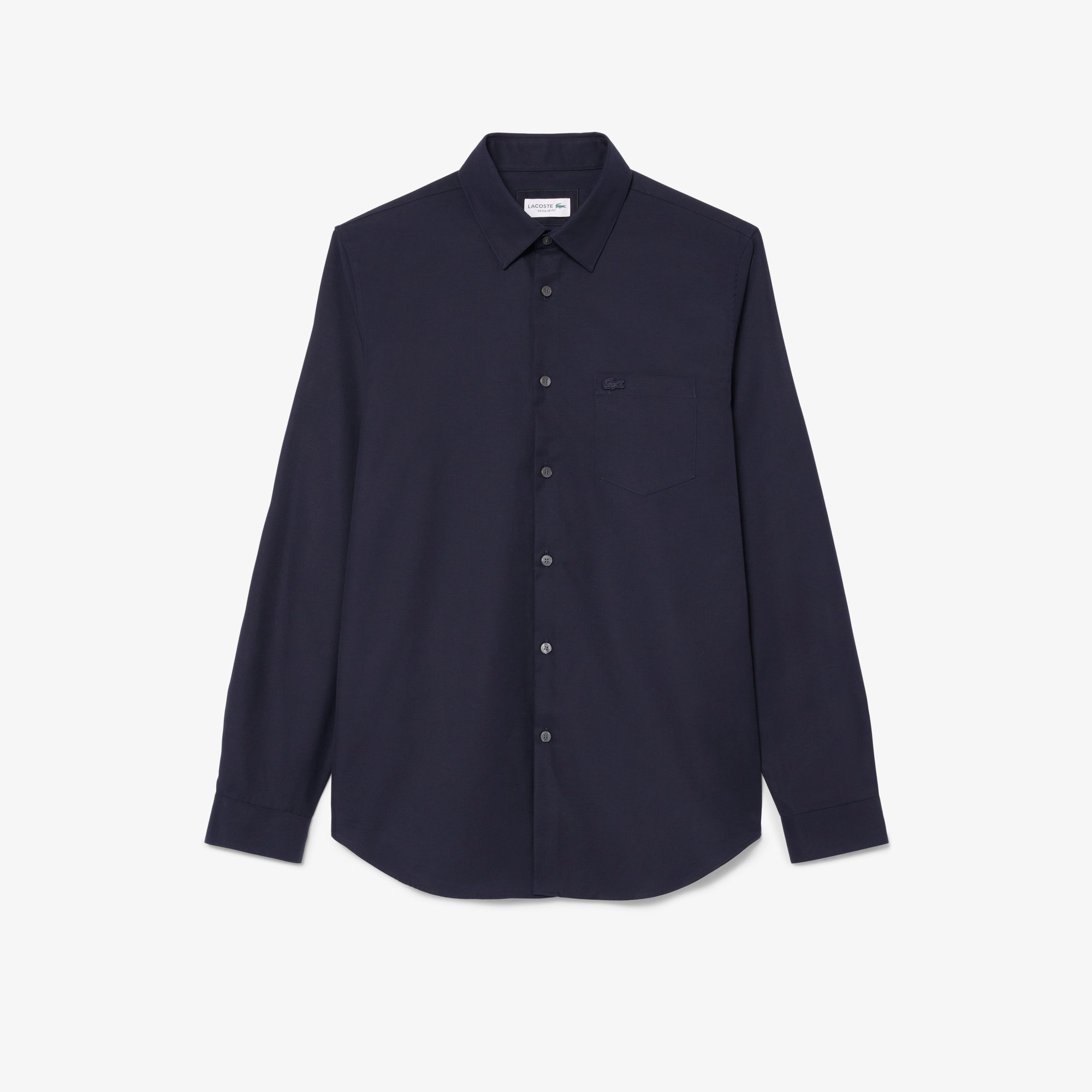 Áo Sơ Mi Lacoste Nam Dáng Suông Chất Liệu Poplin