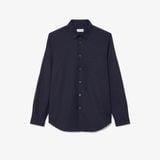 Áo Sơ Mi Lacoste Nam Dáng Suông Chất Liệu Poplin