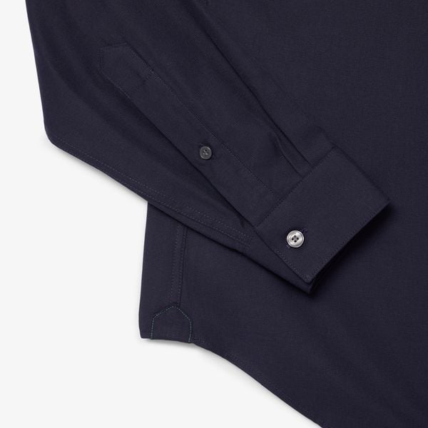 Áo Sơ Mi Lacoste Nam Dáng Suông Chất Liệu Poplin