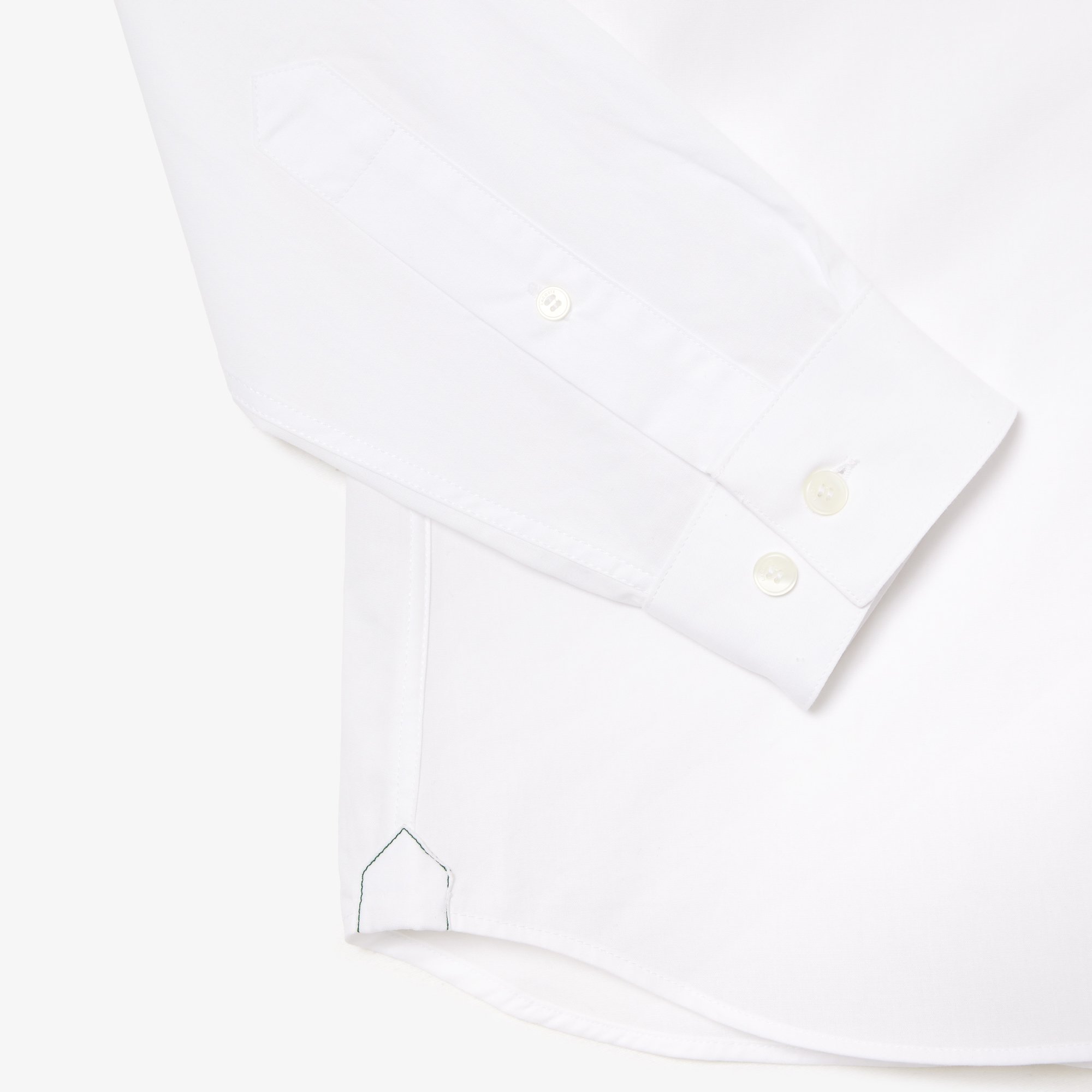 Áo Sơ Mi Lacoste Nam Dáng Ôm Chất Liệu Poplin Co Giãn