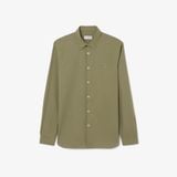 Áo Sơ Mi Lacoste Nam Dáng Ôm Chất Liệu Poplin Co Giãn
