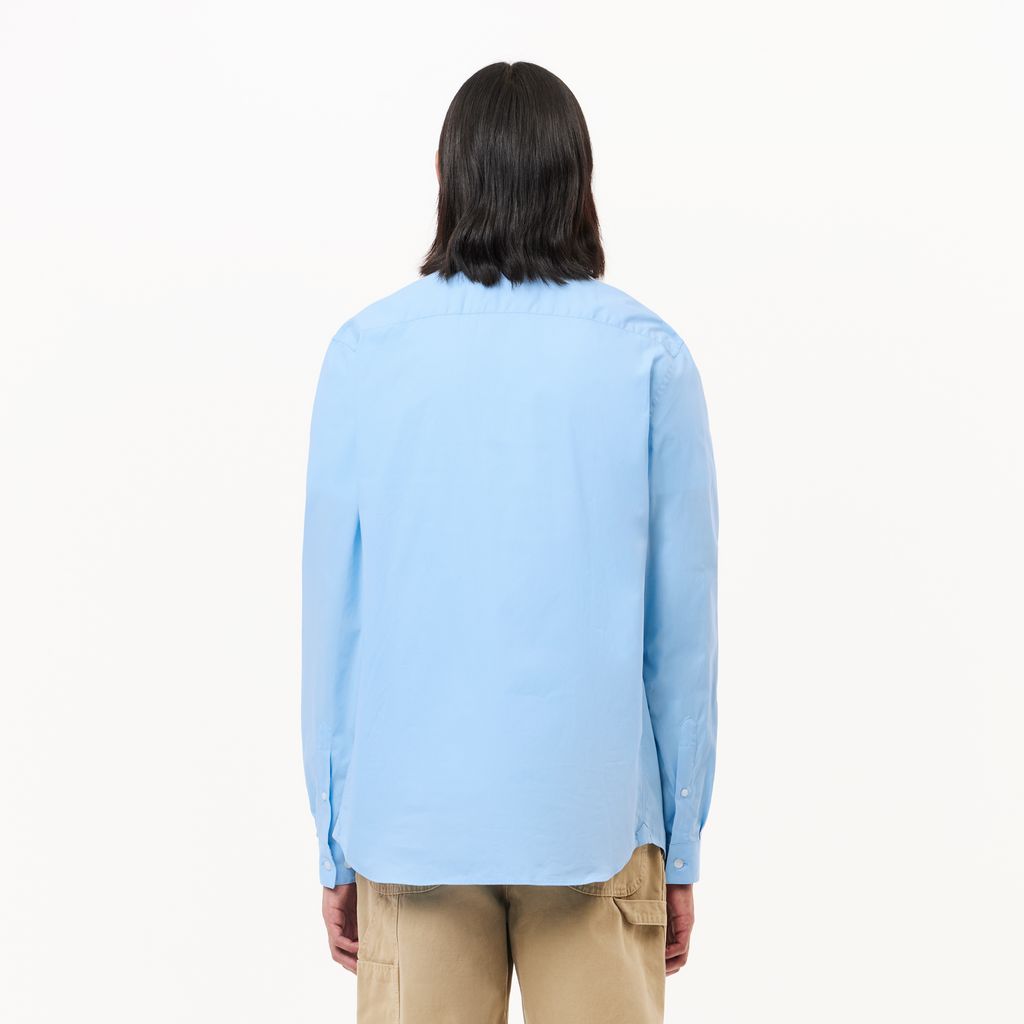 Áo Sơ Mi Lacoste Nam Dáng Ôm Chất Liệu Poplin Co Giãn