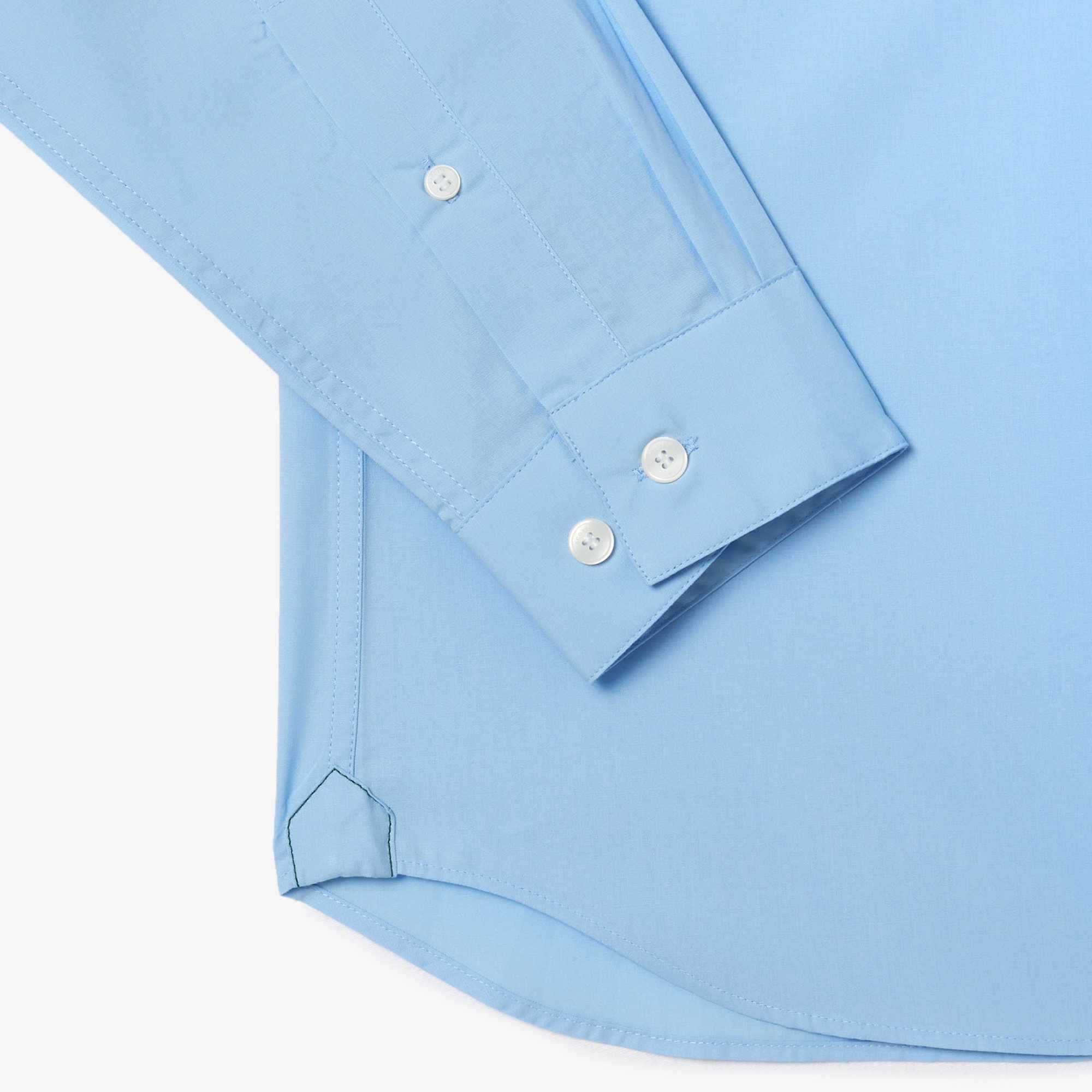 Áo Sơ Mi Lacoste Nam Dáng Ôm Chất Liệu Poplin Co Giãn