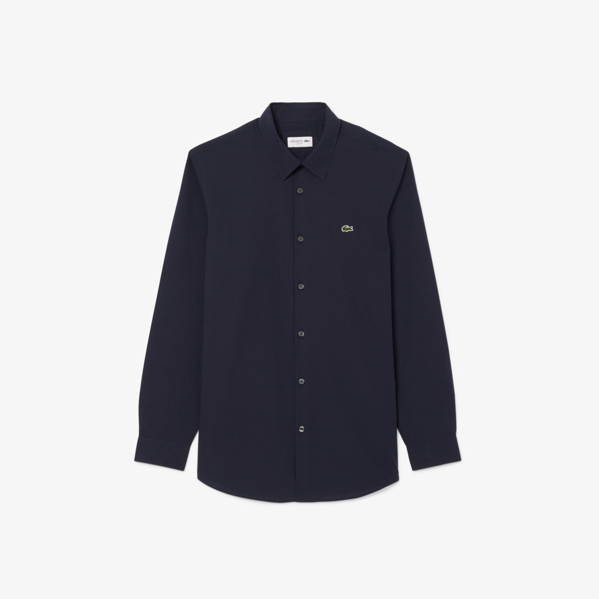 Áo Sơ Mi Lacoste Nam Dáng Ôm Chất Liệu Poplin Co Giãn