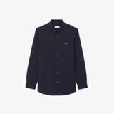 Áo Sơ Mi Lacoste Nam Dáng Ôm Chất Liệu Poplin Co Giãn