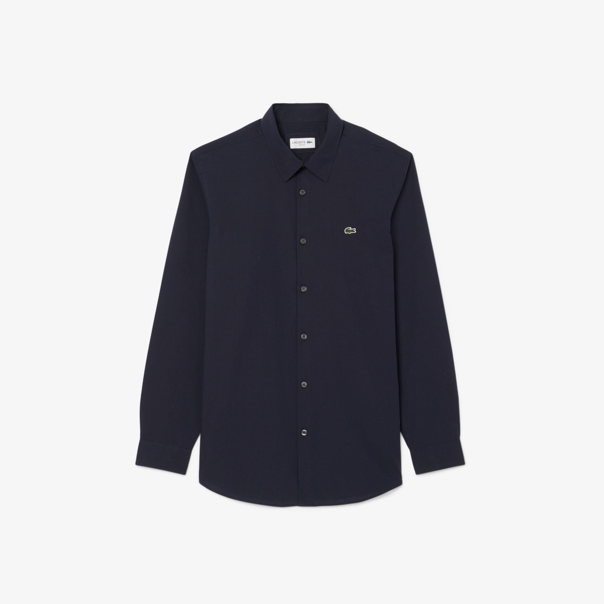 Áo Sơ Mi Lacoste Nam Dáng Ôm Chất Liệu Poplin Co Giãn