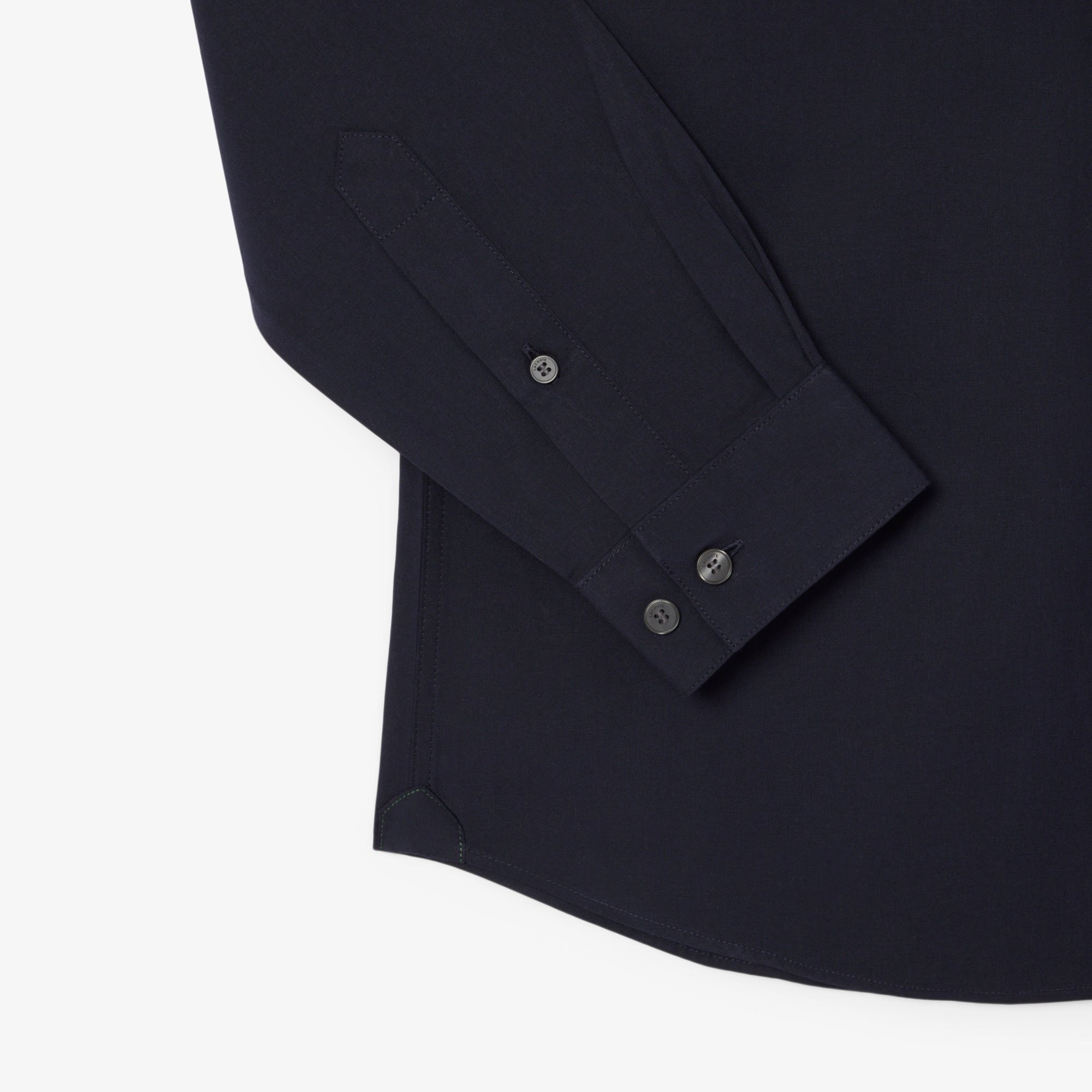 Áo Sơ Mi Lacoste Nam Dáng Ôm Chất Liệu Poplin Co Giãn