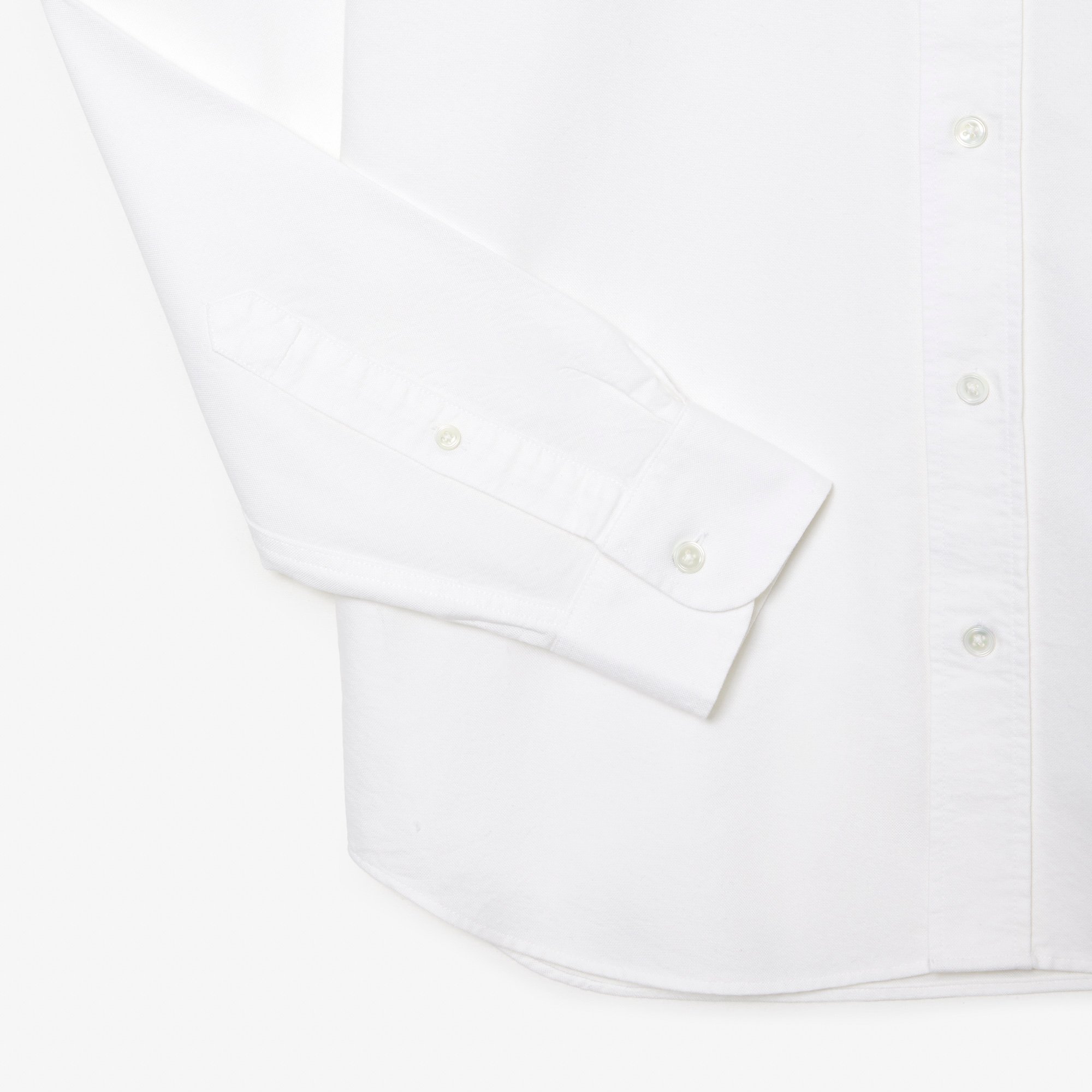 Áo Sơ Mi Lacoste Nam Dáng Suông Tay Dài Chất Liệu Oxford