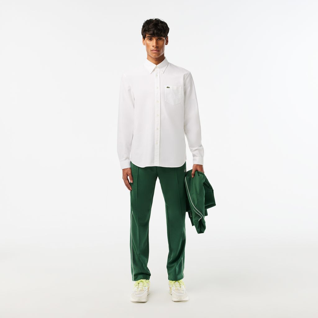 Áo Sơ Mi Lacoste Nam Dáng Suông Tay Dài Chất Liệu Oxford